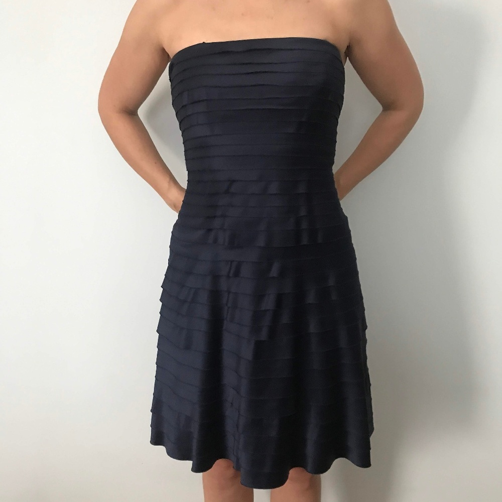 Navy Blue Adrianna Papell Dress